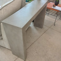 46.5"W Gray Concrete Console Table