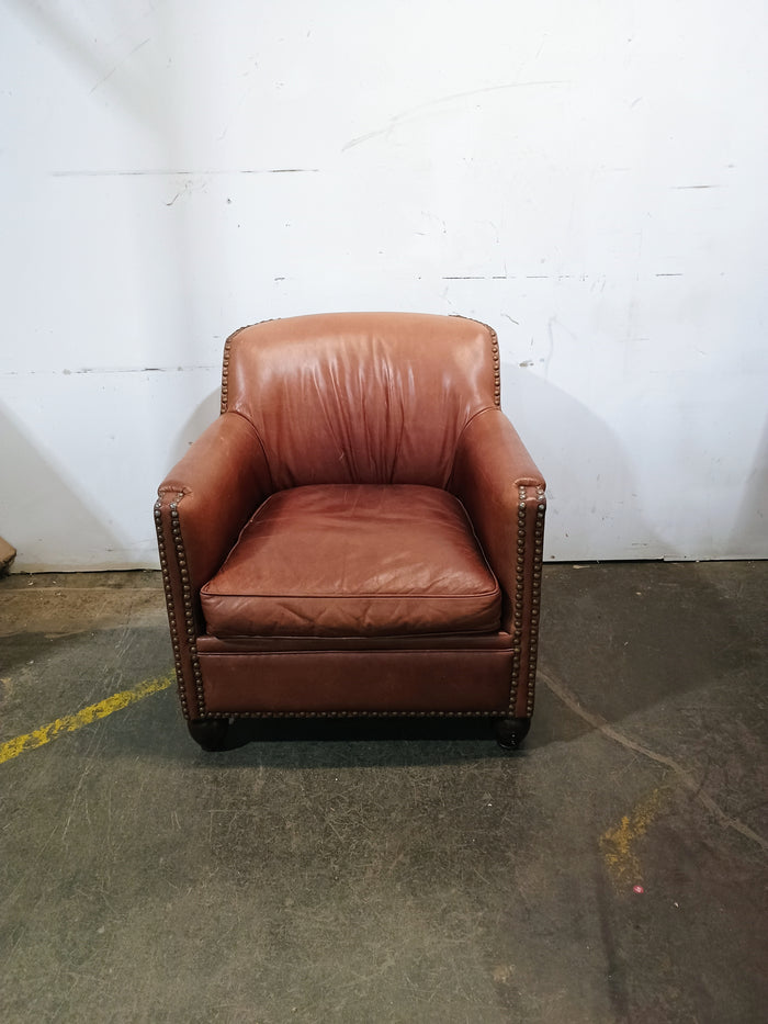 Braun Leather Armchair