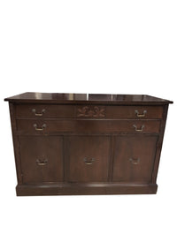 Vintage Brown Wooden Sideboard