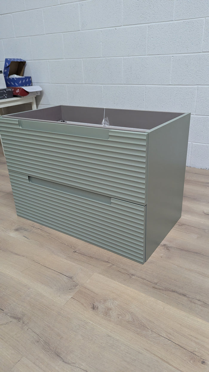 31.5"W Floating Vanity in Seafoam Green