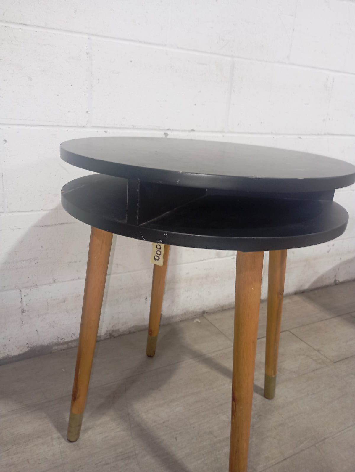 Black Round Side Table