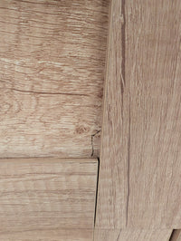 Farley Vanity in Natural with Thin Ceramic Top in White