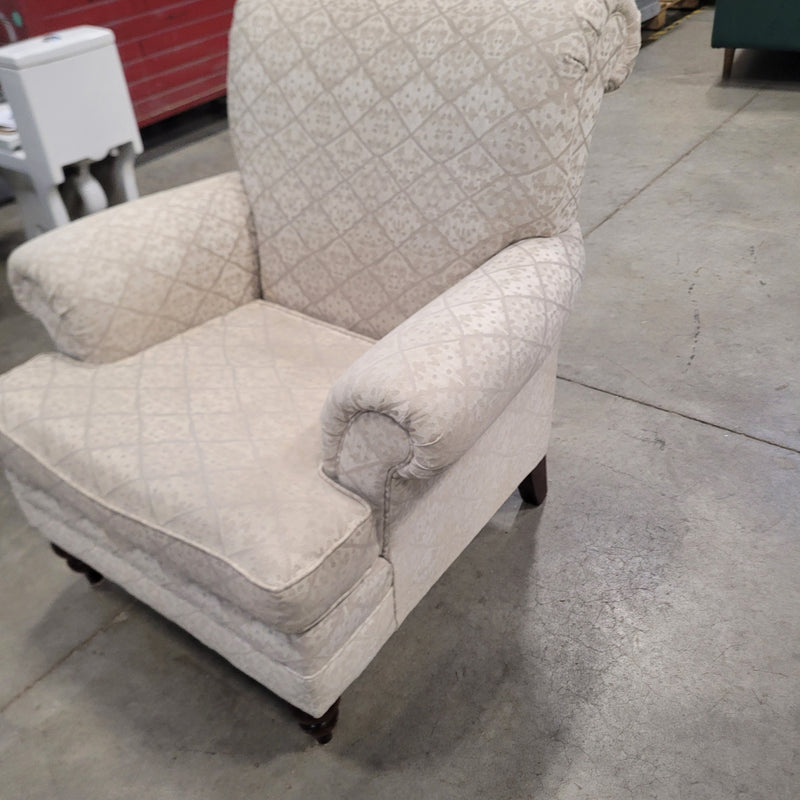 36"W Beige Armchair