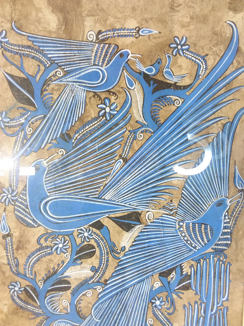 Blue Birds Framed Print
