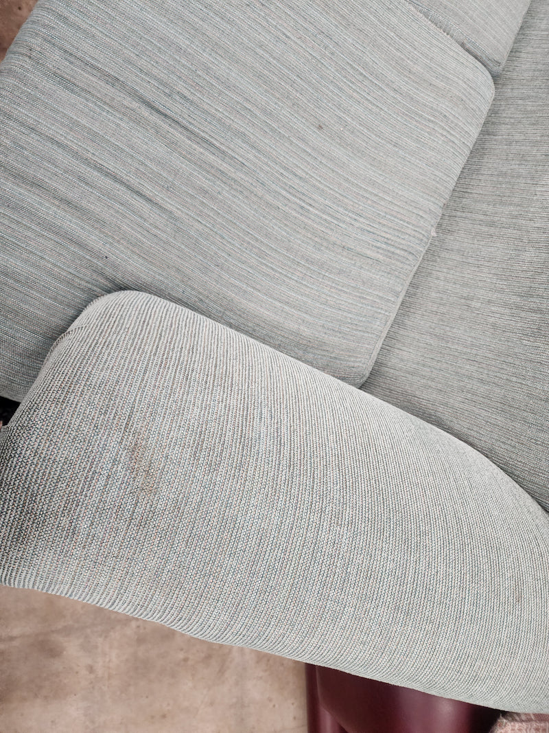 Light Blue Loveseat with Matching Cushions