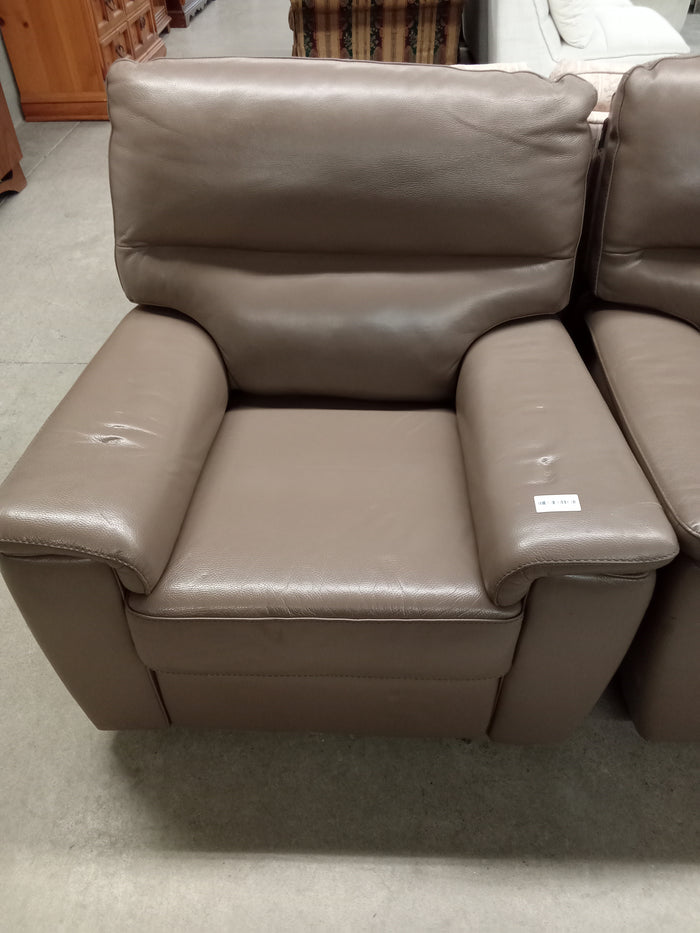 36"W Leather Power Recliner Armchair