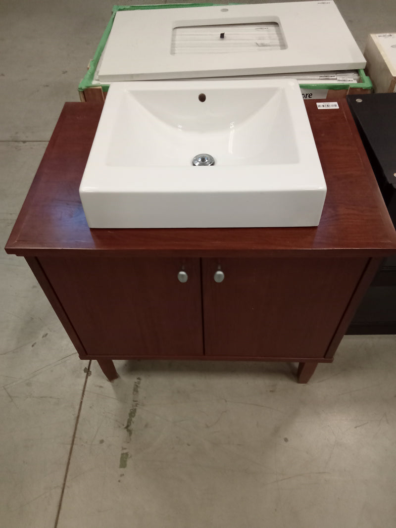 31.5"W Vanity with Countertop Sink