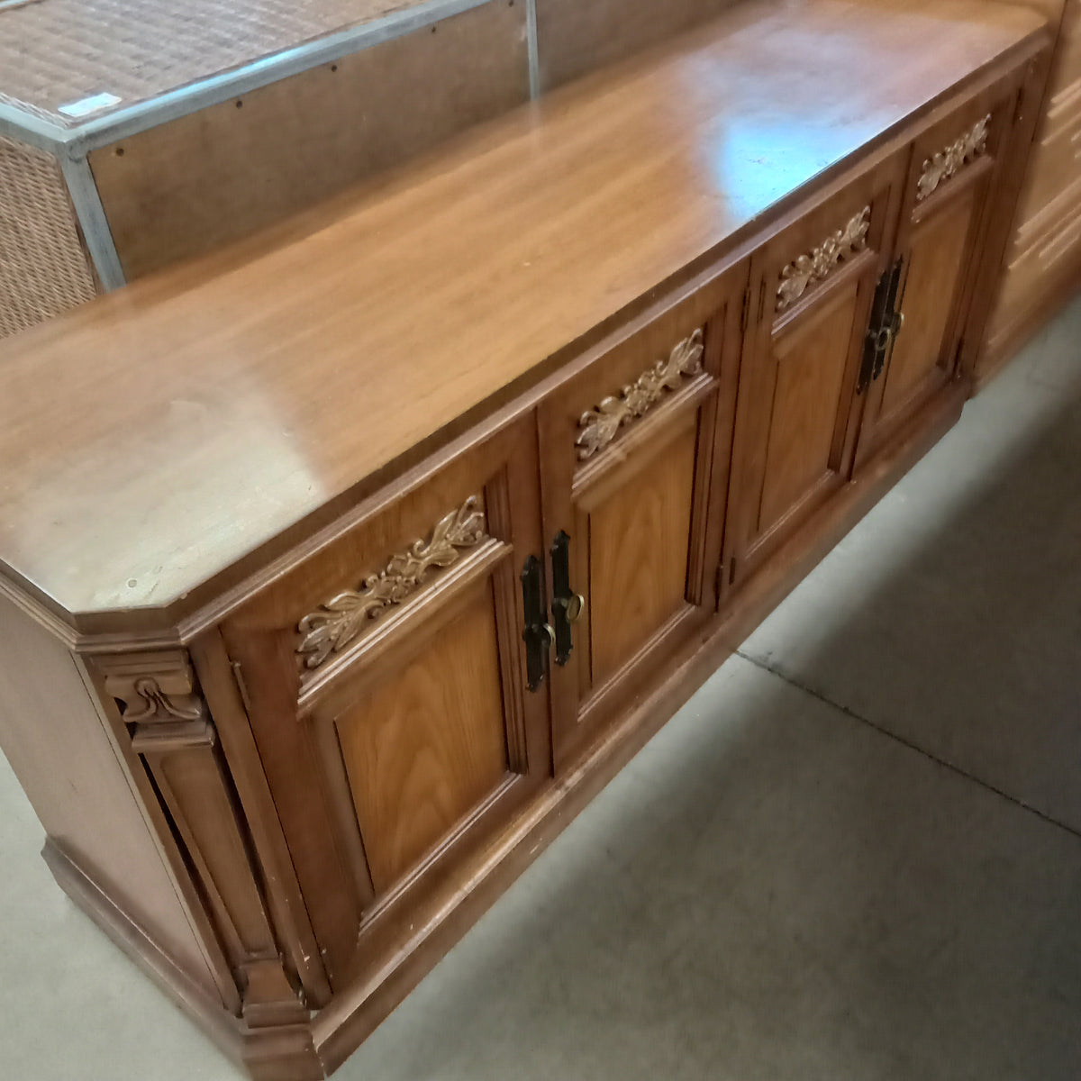 65"W Solid Wood Credenza