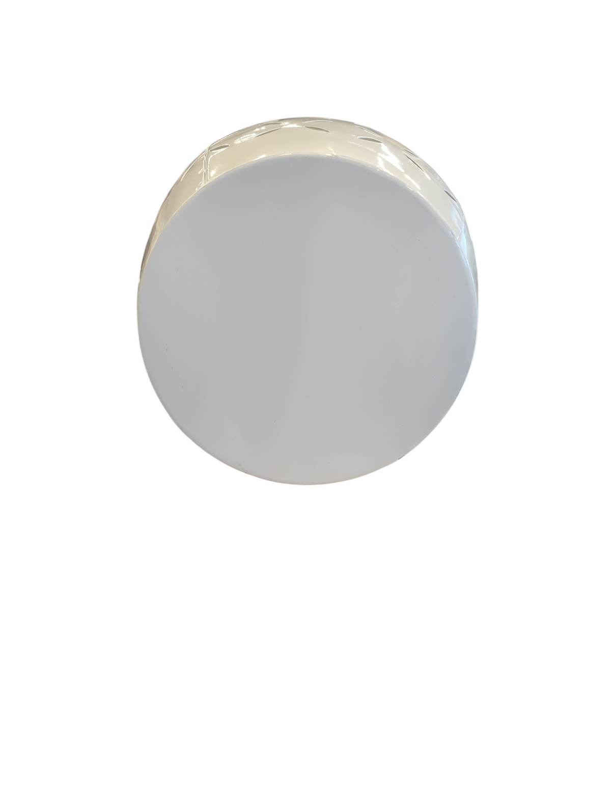 White Barrel Side Table