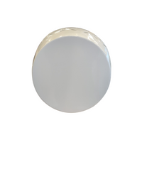 White Barrel Side Table