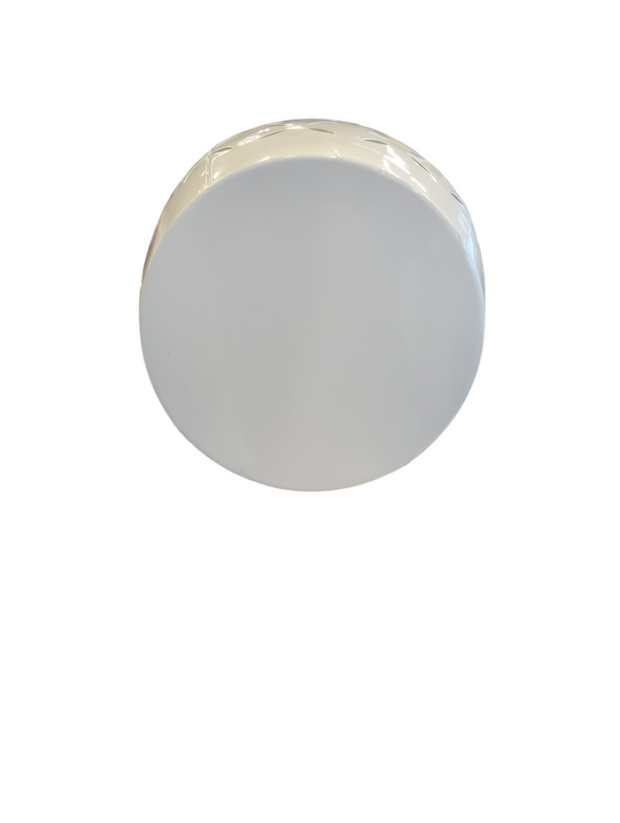 White Barrel Side Table