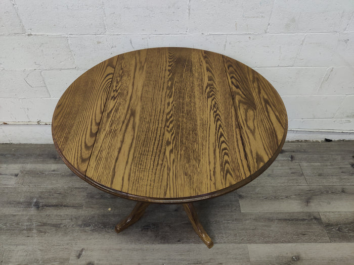 Drop Leaf Tiger Oak Table and Chairs