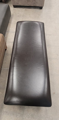 Dark Leather Bench