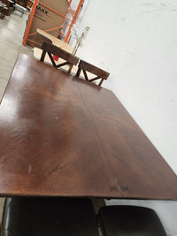 Rectangular Dark Walnut 5 Piece Dining Set