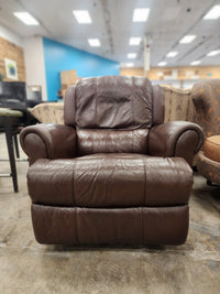 Dark Brown Leather Rocking Recliner