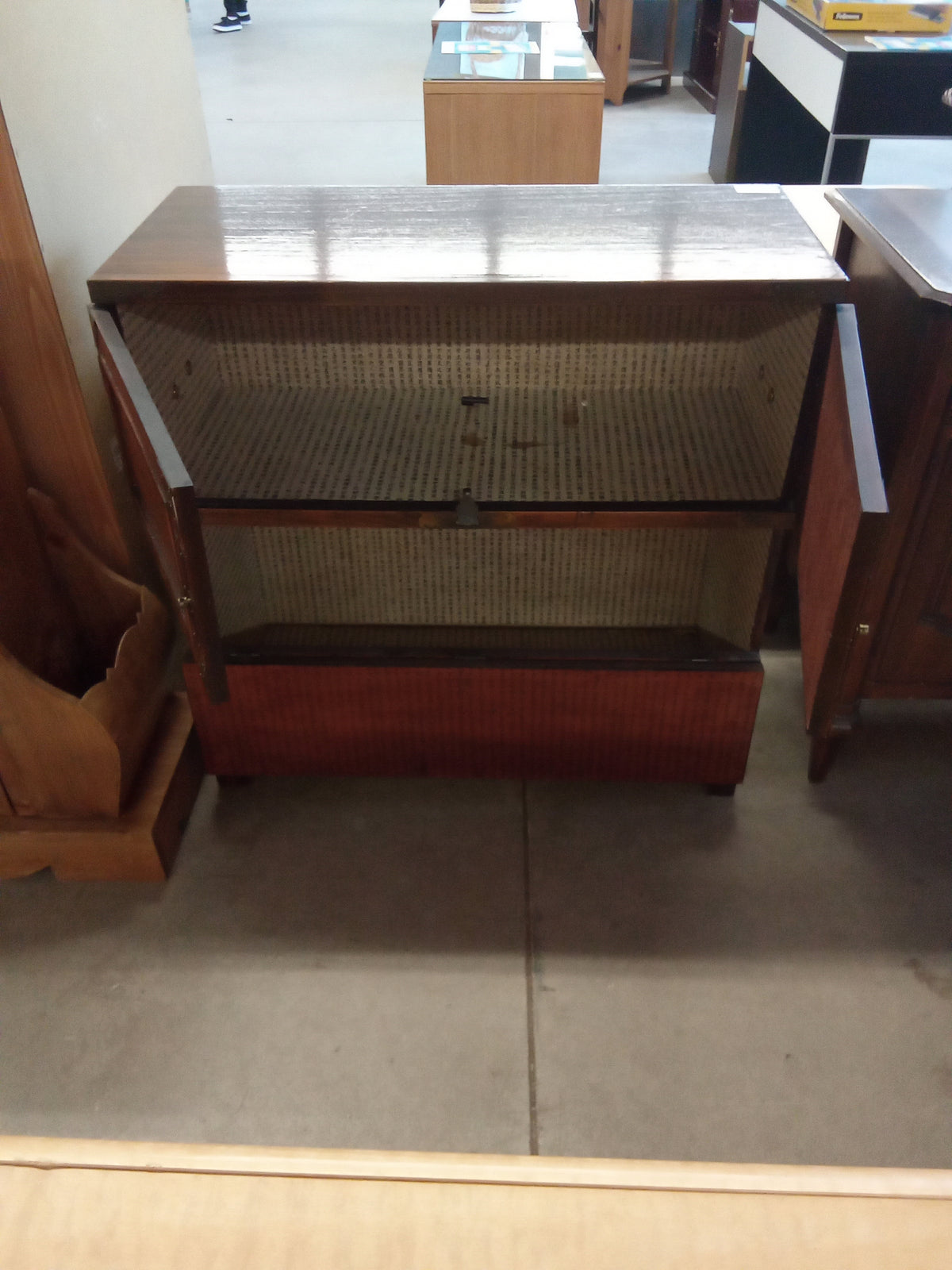 33"W Oak Utility Cabinet