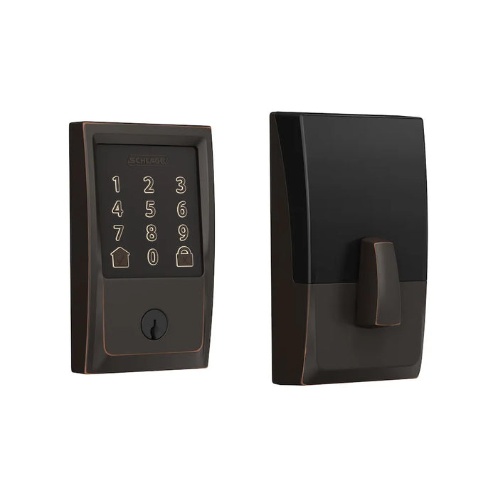 SCHLAGE Smart Lock Wifi Deadbolt Century Aged Bronze