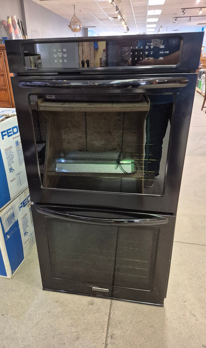 KitchenAid 27" Double Wall Oven - Black