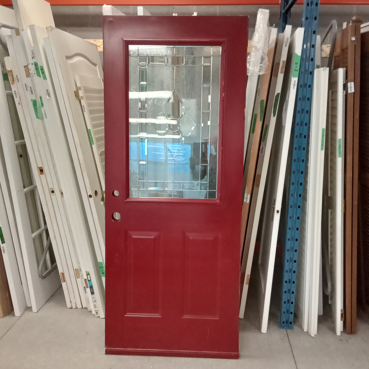 32.5"W Steel Clad Outer Door with Glass Insert
