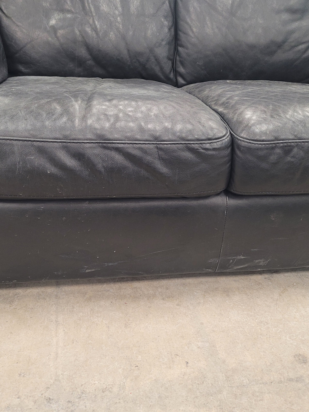 Black Leather Loveseat