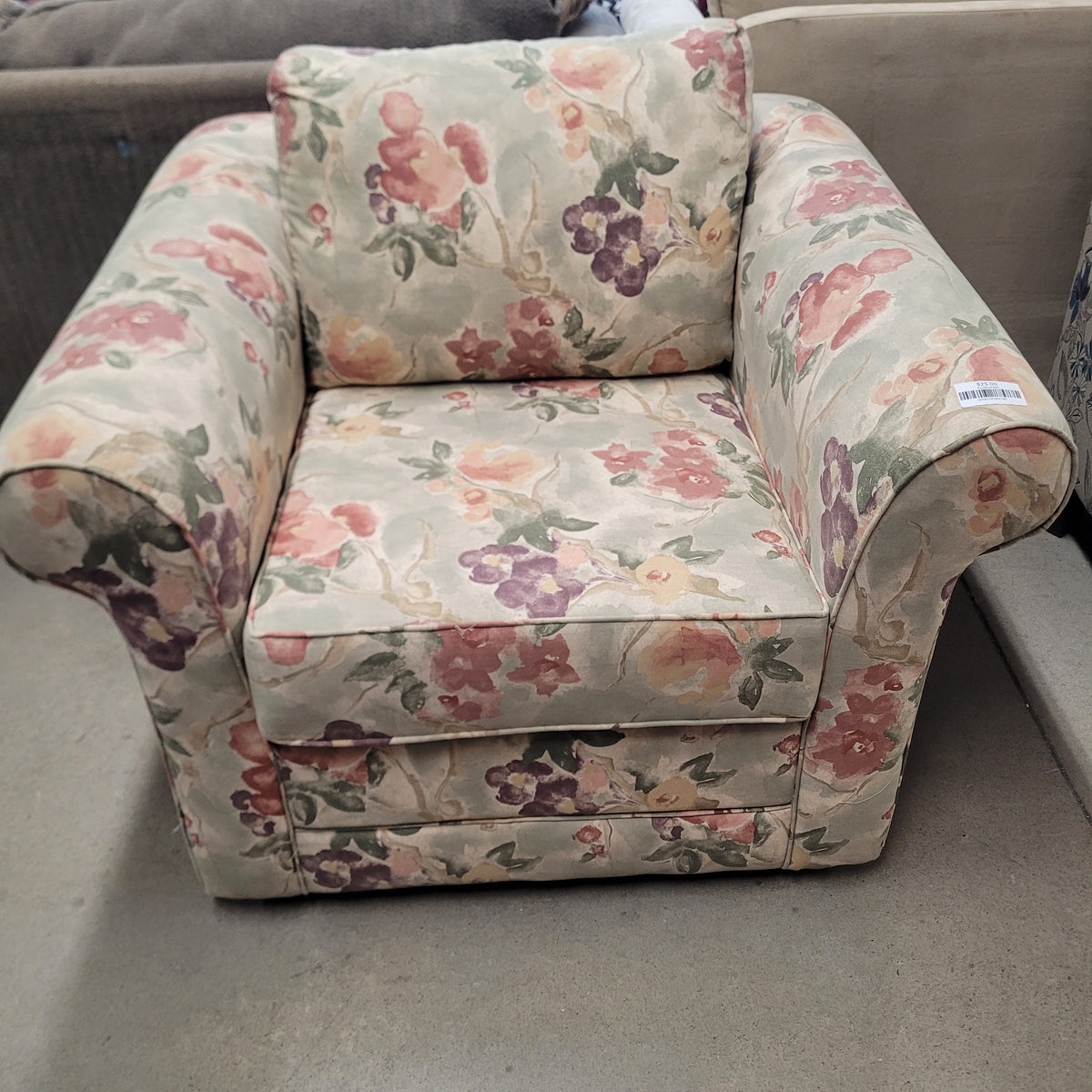 40"W Floral Armchair