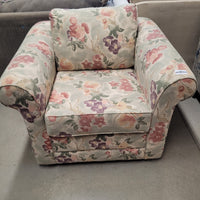 40"W Floral Armchair