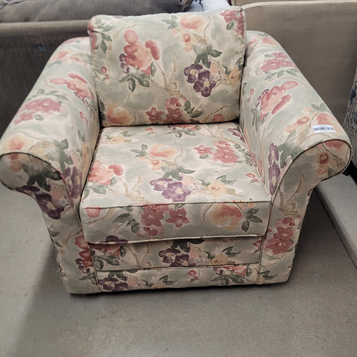 40"W Floral Armchair