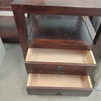 20"W Side Table with Two Drawers