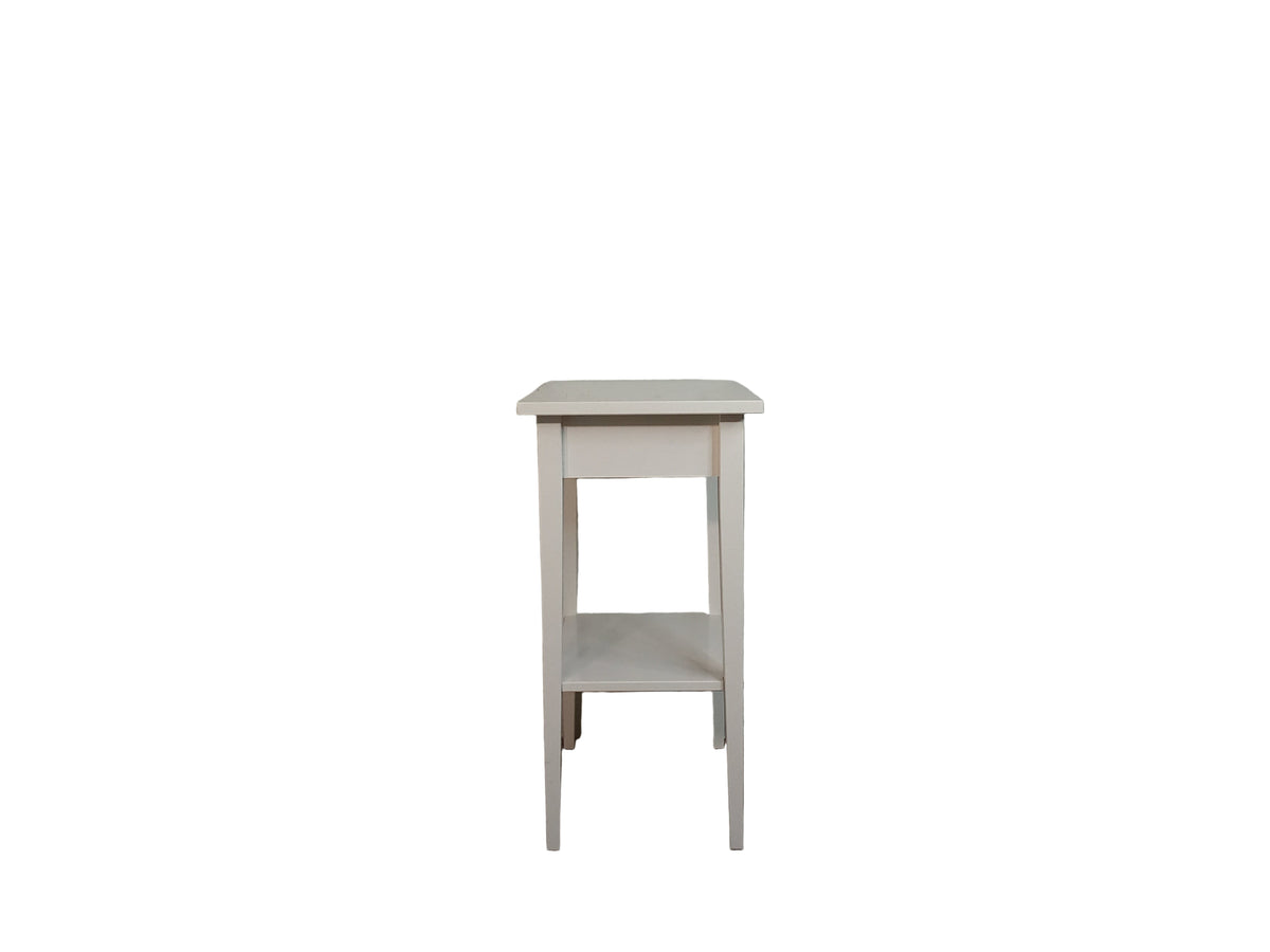Traditional White Side Table