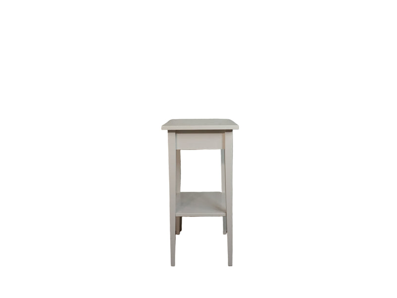 Traditional White Side Table
