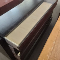 60"W 6-Drawer Dresser In Dark Stained Wood