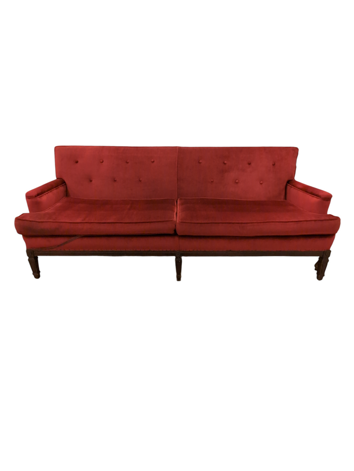 Orange Three Seater Sofa