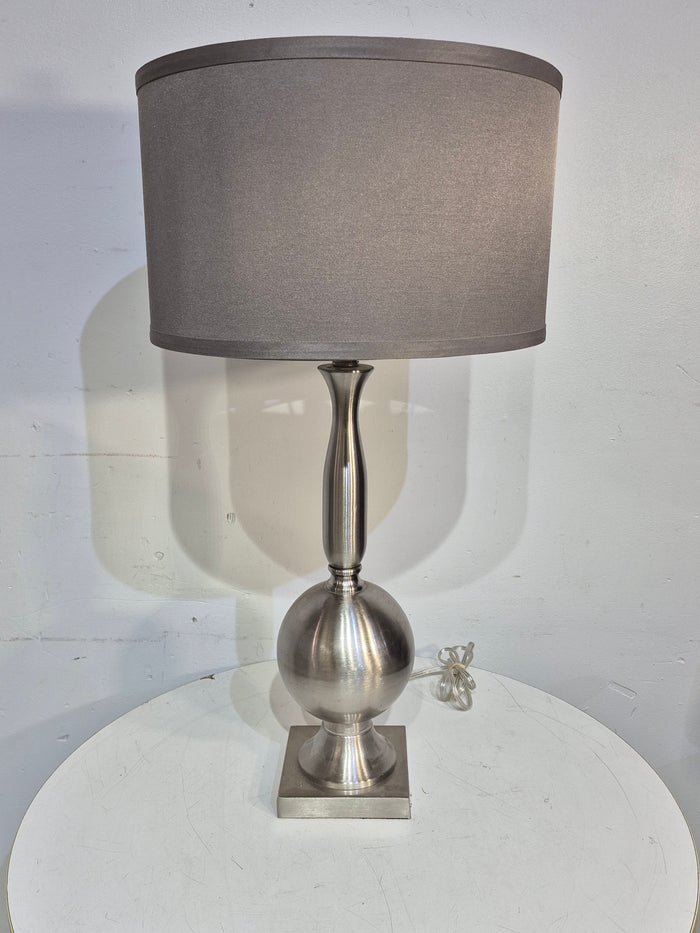 Contemporary Brushed Nickel Table Lamp