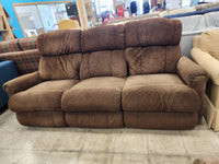 Plush Brown 3 Seater Recliner