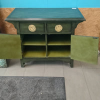 36"W Jade Green Cabinet