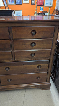 64"W Dark Walnut Dresser