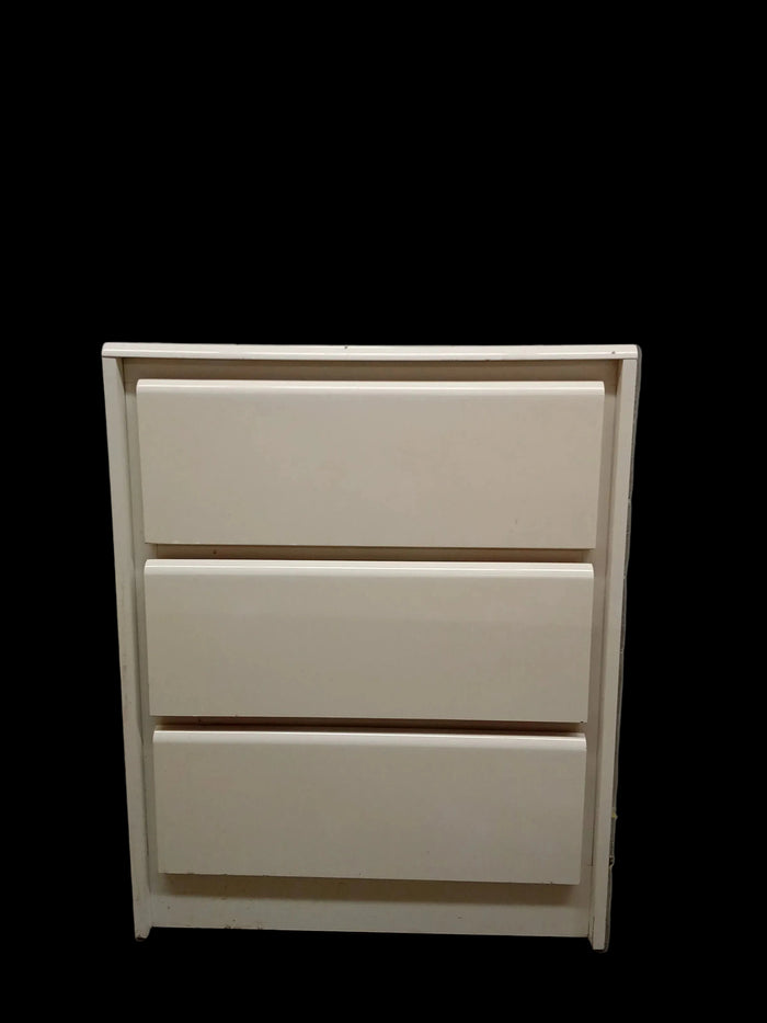 24"W 3-Drawer Dresser in White
