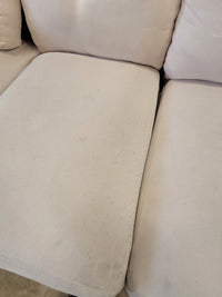 Light Cream L-Shaped Sectional Sofa