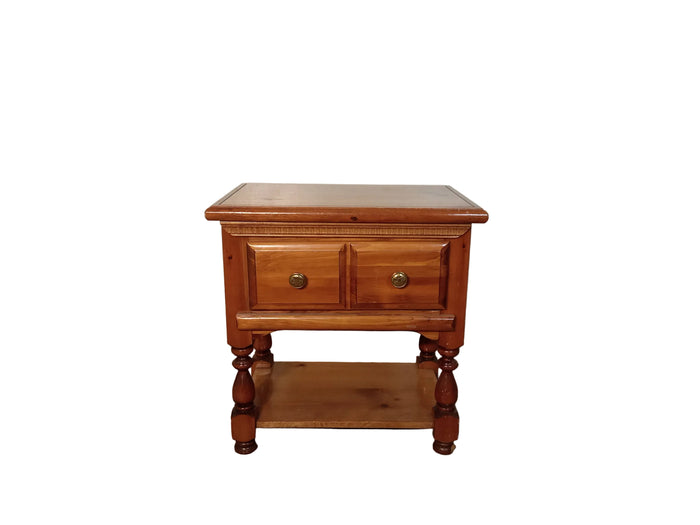 Traditional Pine Wood Nightstand