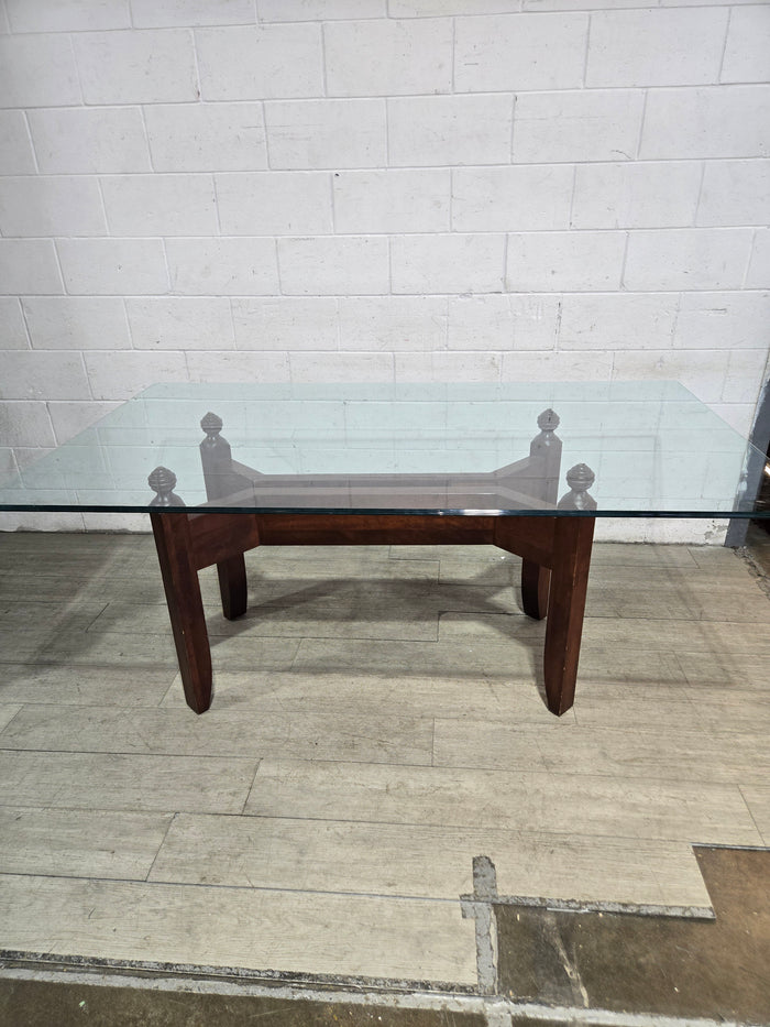 Glass Top Dining Table