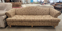 Light Tan Floral 3-Seater Sofa