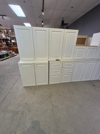 White Thermofoil Cabinet Set