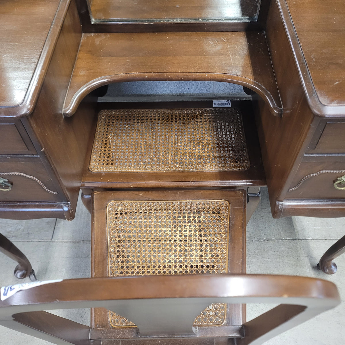 43"W Make-up Vanity with Three Part Mirror