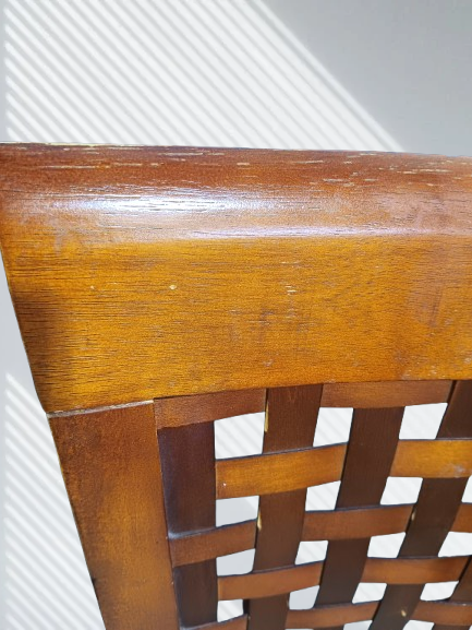 Mesh Style Wooden Chair - Set of 4