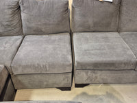 Large Grey Fabric Sectional