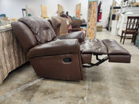 Dark Brown Leather Rocking Recliner