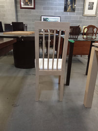 59"W Blonde Wood Dining Set with 4 Chairs