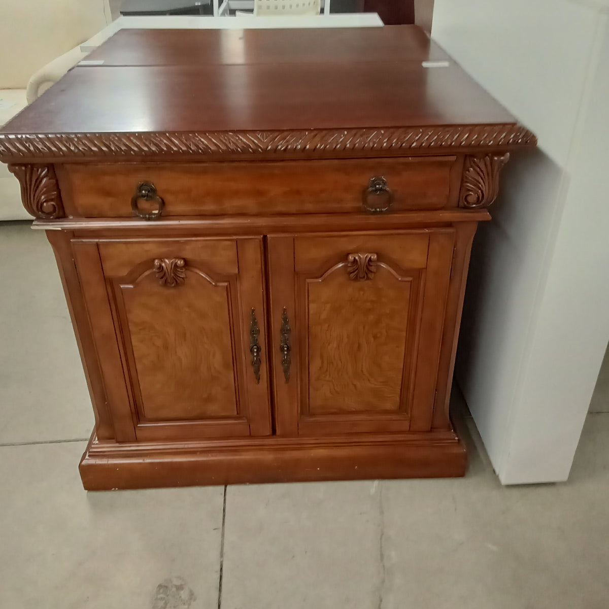 36.5"W Solid Wood Night Stand with Three Drawers