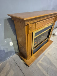 Electric Fireplace with 52"W Oak Mantel/Surround
