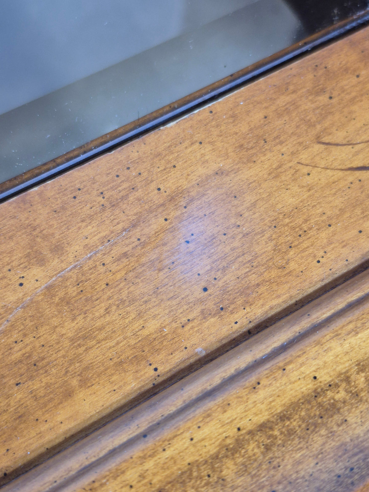 Tinted Glass Insert Side Table